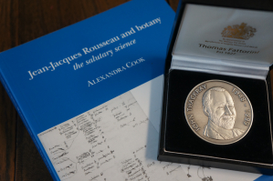 The John Thackray Medal is awarded by the Society for the History of Natural History for a significant achievement in the history of the biological and earth sciences.